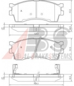 ABS - 37180 - Колодки диск.   Clarus/Spectra 1.8/2.0  0K2N13328Z