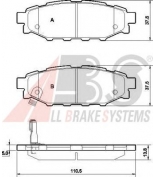 ABS - 37499 - Тормозные колодки дисковые SUBARU LEGACY