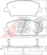 ABS - 37529 - Колодки тормозные передние Honda Civic 06- 5D