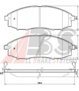 ABS - 37541 - Колодки Тормозные