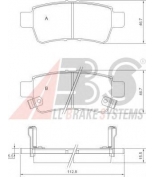 ABS - 37628 - Колодки тормозные задние CRV (R ) 07-