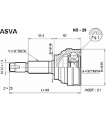 ASVA - NS26 - Шрус наружный 32x56x27 (nissan primera(p10 uk sr20de/cd20)) asva