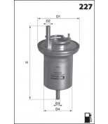 MECAFILTER - ELE6063 - Фильтр топливный двс