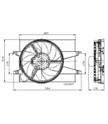 NRF - 47007 - Вентилятор радиатора