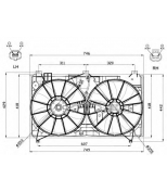 NRF - 47580 - Вентилятор охлаждения радиатора LEXUS GS 05-11