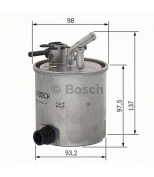 BOSCH - F026402059 - Фильтр топливный NISSAN: CABSTAR 06-, PATROL II 98-, X-TRAIL 01-  RENAULT TRUCKS: Maxity 07-