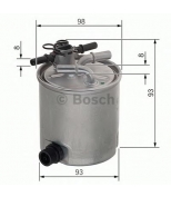 BOSCH - F026402072 - Фильтр топливный RENAULT LOGAN 07-  DACIA LOGAN 05
