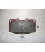 JAPKO - 50188 - колод. перед. торм. диск. Nissan 200SX S14 93-99 2.0i16V/Subaru Impreza GD,GG 05- 2.0R Japko