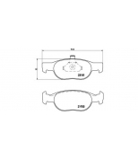 BREMBO - P23125 - Колодки тормозные P23125