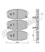 FRITECH - 5290 - Колодки тормозные дисковые передние Kia CARENS