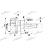 PATRON - PCV1372 - ШРУС наружн к-кт MAZDA: 323 C V 94-98, 323 F V 94-98, 323 P V 96-, 323 S V 94-98