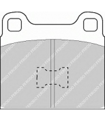 FERODO - FDB128 - Комплект тормозных колодок дисковый тормоз
