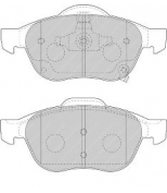 FERODO - FDB1447 - Комплект тормозных колодок, диско