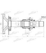 PATRON - PDSV028 - Вал приводной фланцевый + вал внутреннего ШРУСа от КПП прав WV: SHARAN 00-, FORD: GALAXY 00-, SEAT: ALHAMBRA 00-  OE: 02N409344E