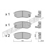 TRUSTING - 5300 - Комплект тормозных колодок, диско