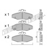 TRUSTING - 5360 - КОЛОДКИ ТОРМОЗНЫЕ ДИСКОВЫЕ