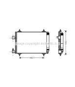 AVA - PEA5286 - Радиатор кондиционера PEUGEOT 407 / C5 03/04-