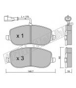 FRITECH - 5461 - Колодки тормозные дисковые передние FIAT CROMA 1.9/2.4 05-