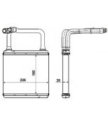 NRF - 54273 - Радиатор отопителя MERCEDES-BENZ E-CLASS (W211) E 320 (211.065) BJ 200203-0