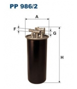 FILTRON - PP9862 - Фильтр топливный AUDI A6 2.7/3.0TDI quattro 5/04->