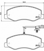 BREMBO - P68061 - Колодки тормозные