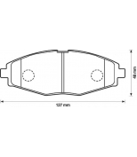 BENDIX - 572402B - Комплект тормозных колодок, диско