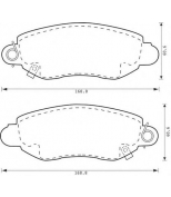 BENDIX - 573015B - Комплект тормозных колодок, диско