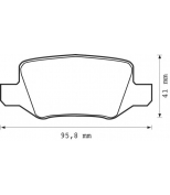 BENDIX - 573082B - Комплект тормозных колодок, диско