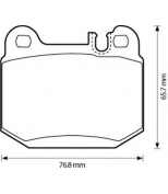 BENDIX - 573147B - Комплект тормозных колодок, диско