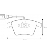 BENDIX - 573159B - Комплект тормозных колодок, диско