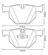 JURID - 573224J - Колодки дисковые: E60/E61 03- /2.0/2.5/3.0/