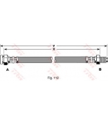 TRW - PHB182 - Шланг тормозной PHB182