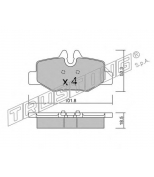 TRUSTING - 5920 - Комплект тормозных колодок, диско
