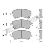 TRUSTING - 4620 - Комплект тормозных колодок, диско