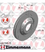 ZIMMERMANN 460158575 Тормозной диск