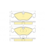 GIRLING - 6109692 - Колодки тормозные SAAB 900/9000 2.0-3.0 89-98 передние