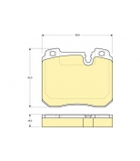 GIRLING - 6111612 - Колодки тормозные BMW E32 750 87-94 передние