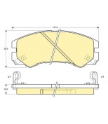 GIRLING - 6111869 - (GDB1186) Колодки торм пер OPEL MONTEREY