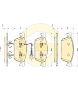 GIRLING - 6118872 - Колодки тормозные VW MULTIVAN V/TRANSPORTER V (2E4) 09- передние с датч.