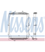 NISSENS - 61971A - Радиатор системы охлаждения 900х740х40 IVECO Euro Star/Tech (с рамкой)