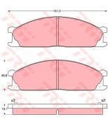 TRW - GDB1017 - Колодки тормозные дисковые GDB1017