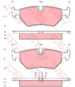 TRW - GDB1109 - Колодки тормозные дисковые GDB1109