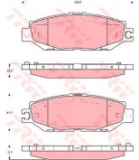 TRW - GDB1240 - Колодки тормозные дисковые GDB1240