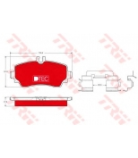 TRW - GDB1293DTE - Колодки тормозные дисковые /комплект 4 шт/