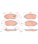 TRW - GDB1424 - Колодки тормозные дисковые GDB1424