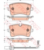 TRW - GDB1902 - Колодки тормозные дисковые задн