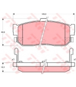 TRW - GDB3181 - Колодки тормозные дисковые GDB3181
