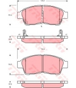 TRW - GDB3300 - Колодки тормозные дисковые GDB3300