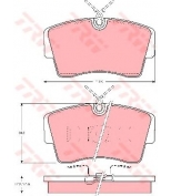 TRW - GDB339 - Колодки тормозные дисковые GDB339