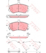 TRW - GDB3431 - Колодки тормозные дисковые GDB3431